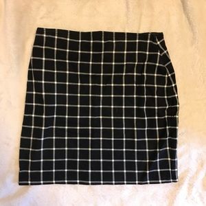 plaid mini skirt